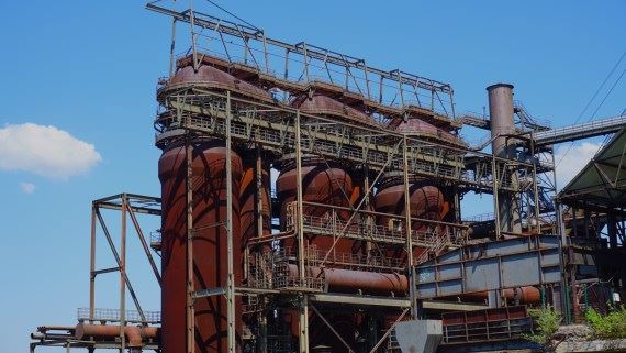 Hoesch in Dortmund. Aerial video and photo shooting at 24.3 MegaPix